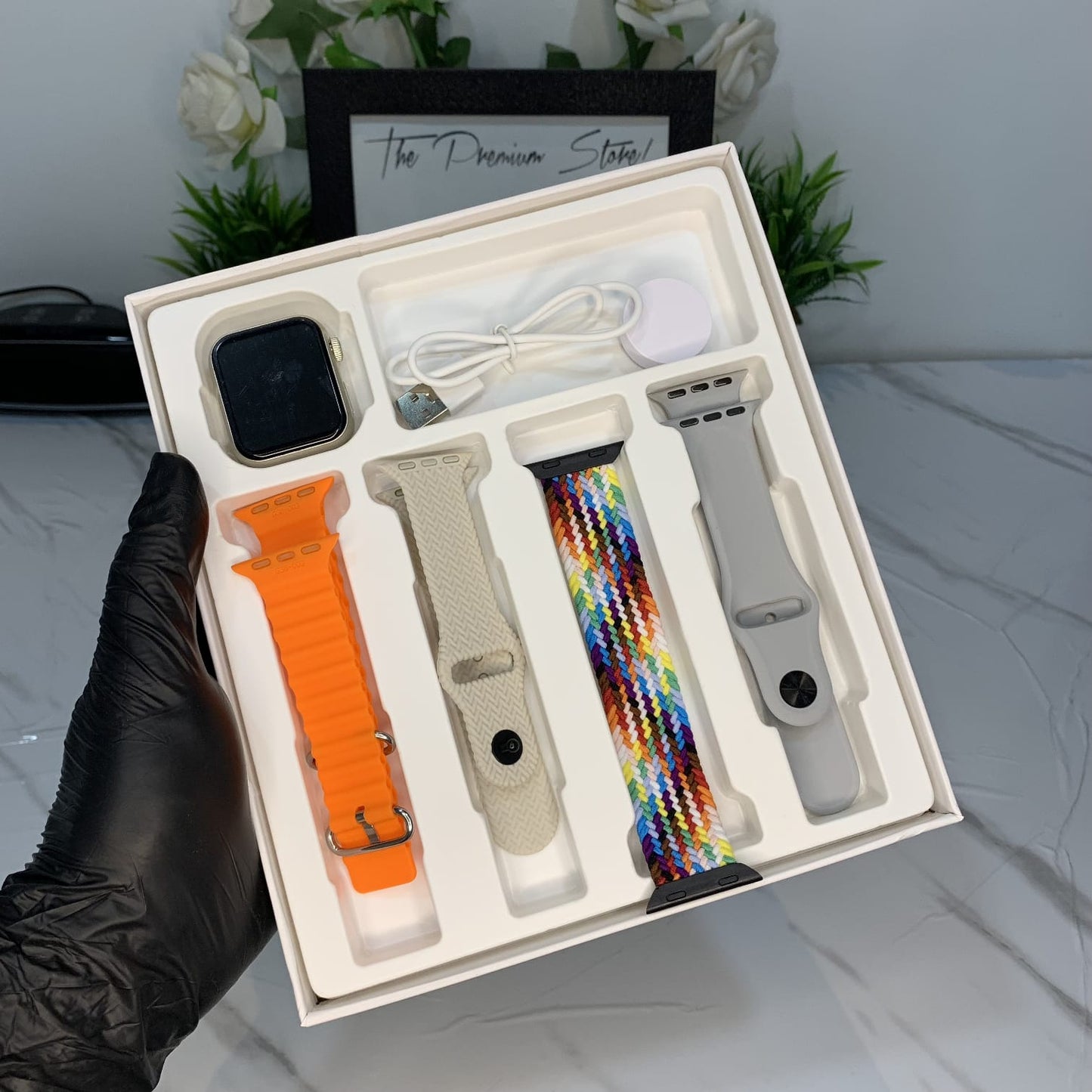 4+1 Bands Smartwatch | Mini Watch Set