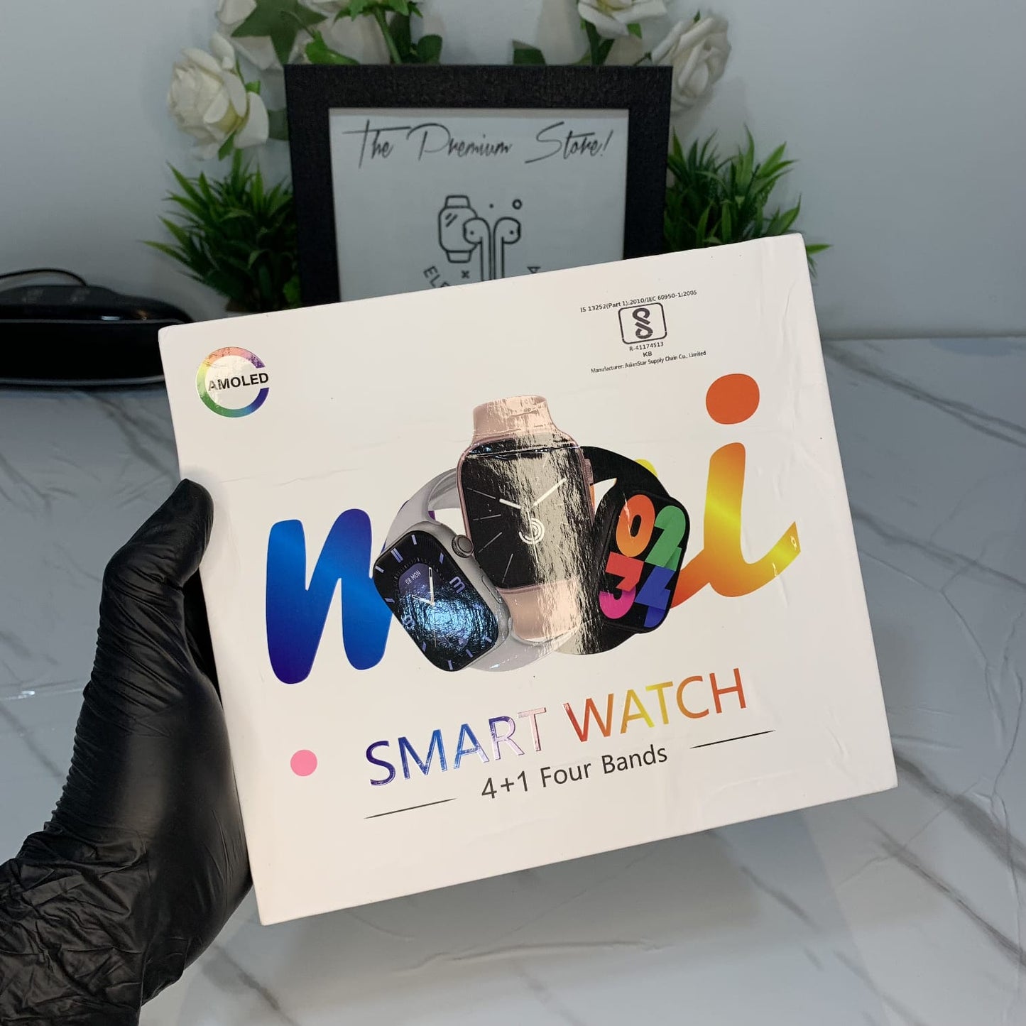 4+1 Bands Smartwatch | Mini Watch Set
