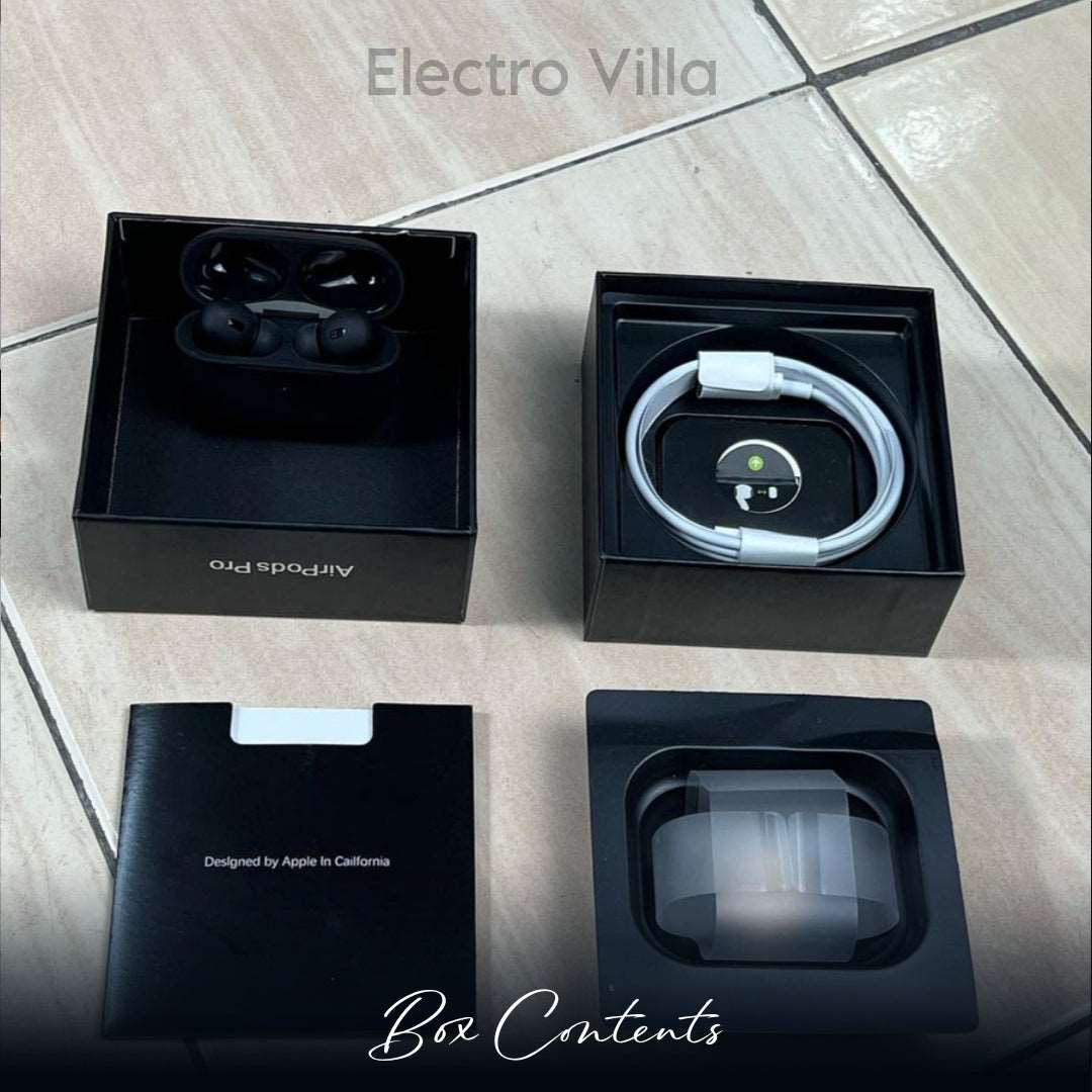 Air-Pods Pro Gen With ANC (Matt Black Edition)
