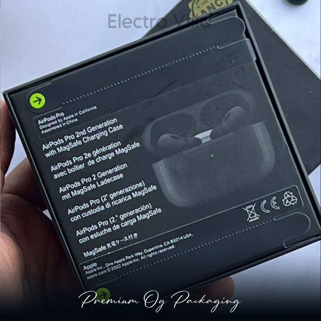 Air-Pods Pro Gen With ANC (Matt Black Edition)