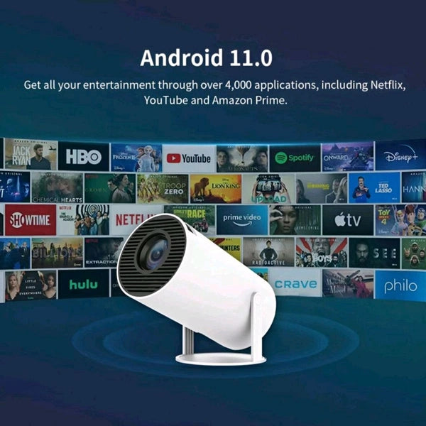 4k Portable Projector (White)