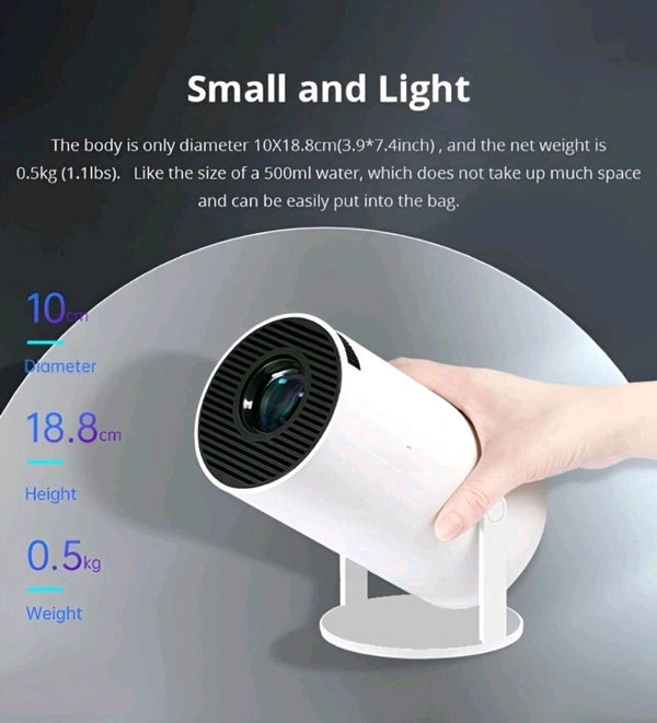4k Portable Projector (White)