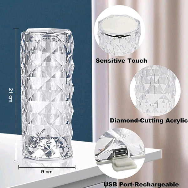 Crystal Touch Night Lamp