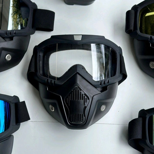 Nufra Store Goggle Mask Anti Scratch UV Protective Face & Eyewear Windproof