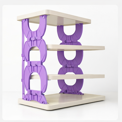 4 Layer Foldable Shoe Rack