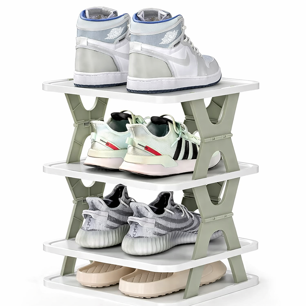 4 Layer Foldable Shoe Rack