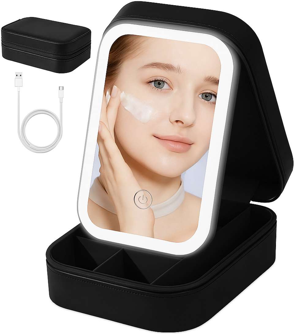 Makeup Box With Led Mirror
