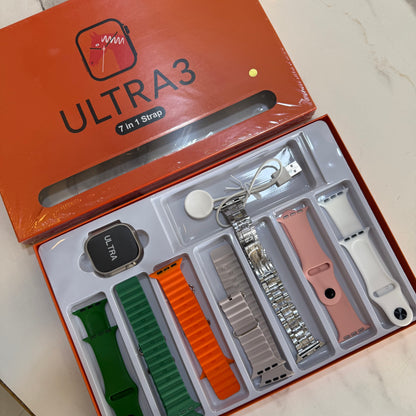 7 in 1 Strap Ultra 49MM Smartwatch Set