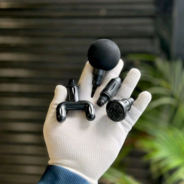 Massage Gun | Strike Handheld Percussion Massage Gun With Interchangeable Massage Heads