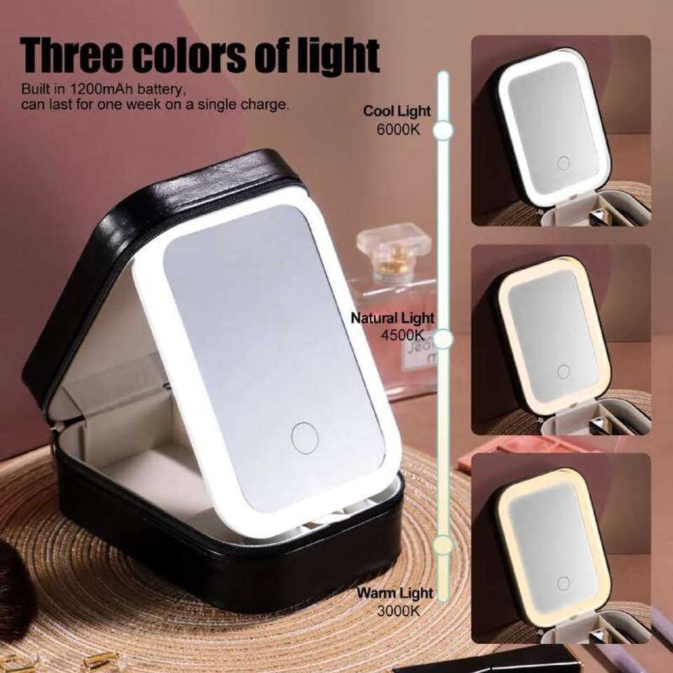 Makeup Box With Led Mirror