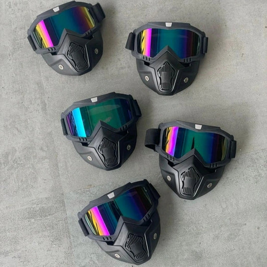 Nufra Store Goggle Mask Anti Scratch UV Protective Face & Eyewear Windproof