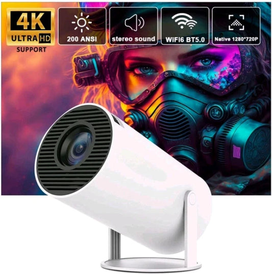 4k Portable Projector (White)